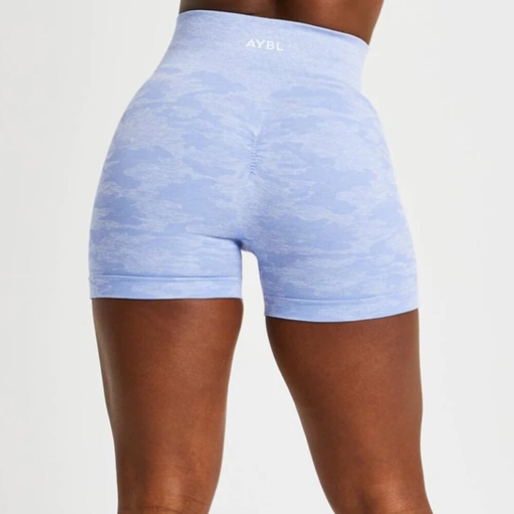 Camo Seamless Shorts - Blue